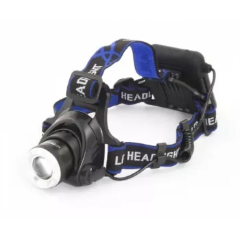 Hoofdlamp ESPERANZA EOT005 — LED Cree T6, 3W, 600 lm, AA x2, aluminium behuizing, waterdicht, schokbestendig, verstelbare hoofdband