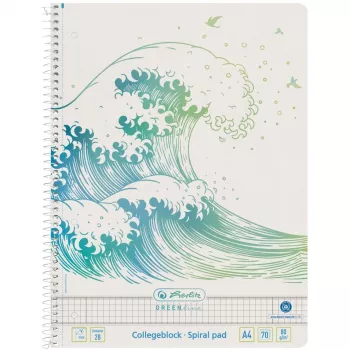 Schrijfblok A4 Herlitz GREENline 70 vel