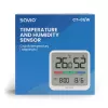 Binnenruimte temperatuur- en vochtigheidssensor SAVIO CT-01/W, LCD-display, -10–55 °C, 10–99 % rV, batterij CR2032