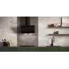 Verticale Eco Duo glas wand-dampkap zwart