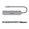 USB-C hub Unitek 7in1 aluminium PD 100W 5 Gbps — multiport-adapter met Power Delivery