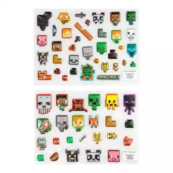 Paladone Minecraft Puffy Gadget Decals PP13218MCF — decoratieve puffy-stickers voor apparaten