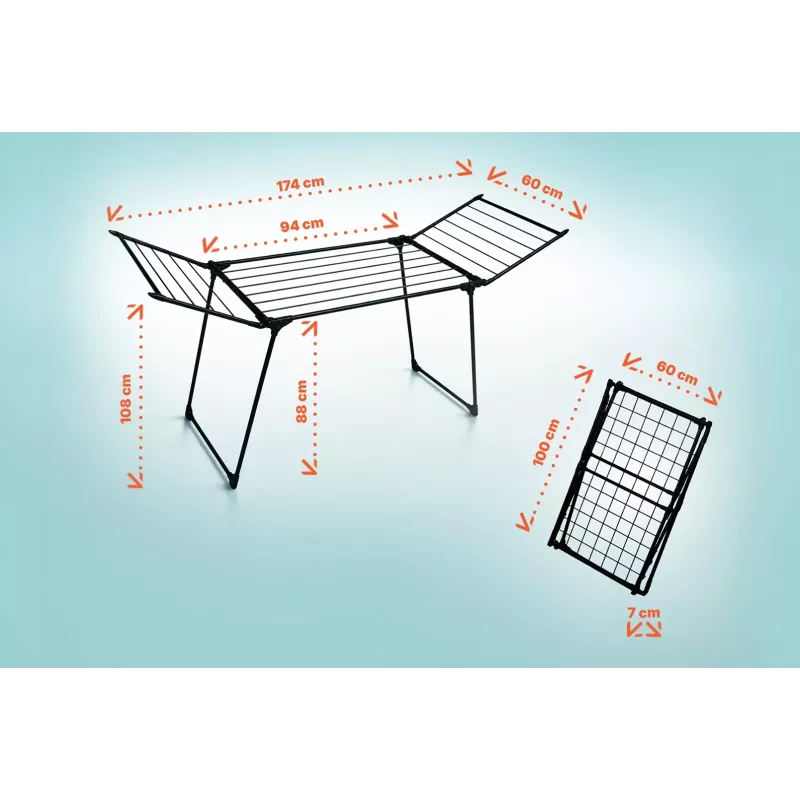 PROMIS SCOPELLO wasrek, uitschuifbaar, zwart