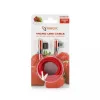Sbox USB->Micro USB 90 M/M 1,5m USB-MICRO-90R aardbeirood