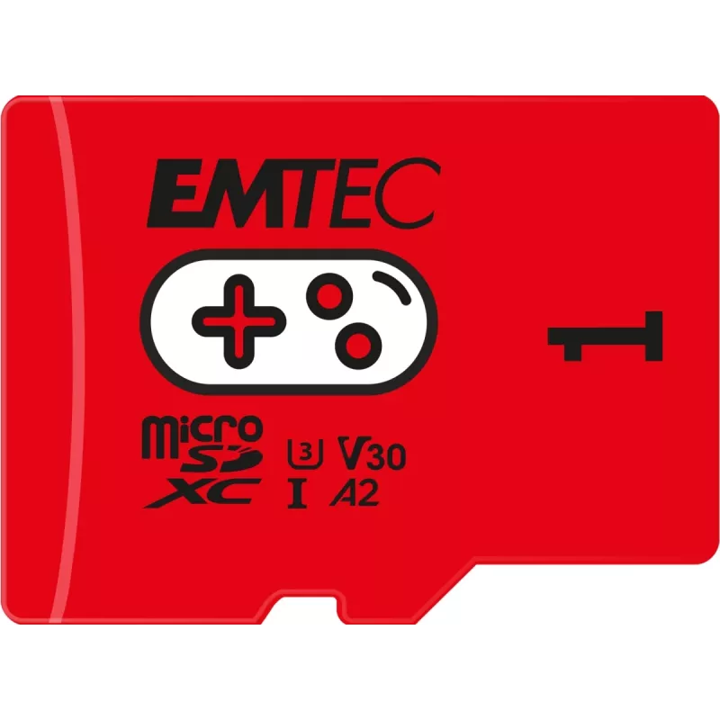 Flashgeheugen Emtec 1TB UHS-I U3 V30 A2 Gaming Rouge ECMSDM1TXCU3G