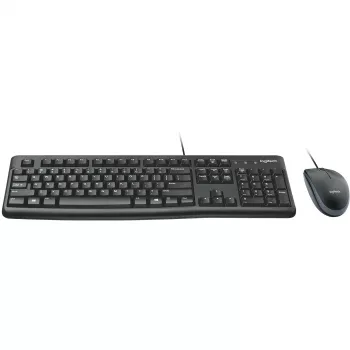 Desktop MK120, bedraad, USB, QWERTZ, zwart, muis inbegrepen