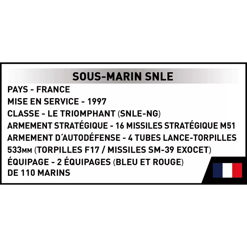 Cobi Blocks Sous-Marin SNLE constructieset — 643 onderdelen