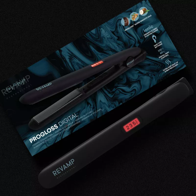Haarstijltang Revamp ST-1000-EU met digitale bediening en keramische platen