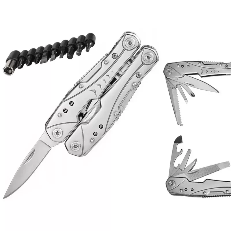 Extralink Multitool, zakmes 23-in-1, met etui, zilver