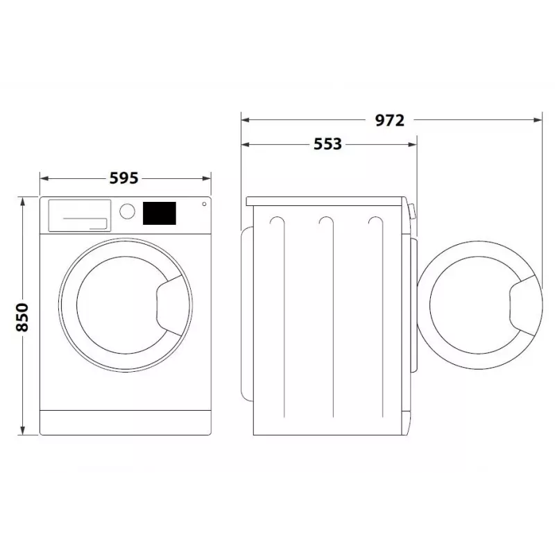 Wasmachine INDESIT MTWA71252WPL 7 kg, frontlader, energieklasse E