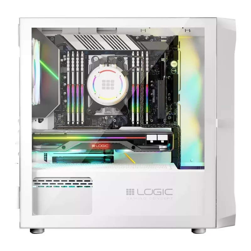 Logic PORTOS ARGB MINI USB 3.0 behuizing wit