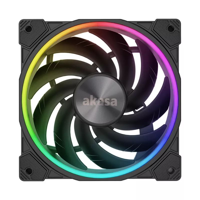 Akasa SOHO AR AK-FN108 120 mm behuizingsventilator, ARGB, zwart