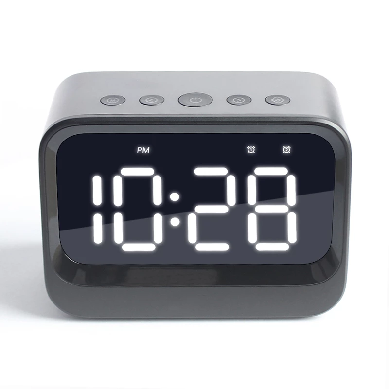 Digitale wekker Denver EC-53B zwart LCD Bluetooth batterij