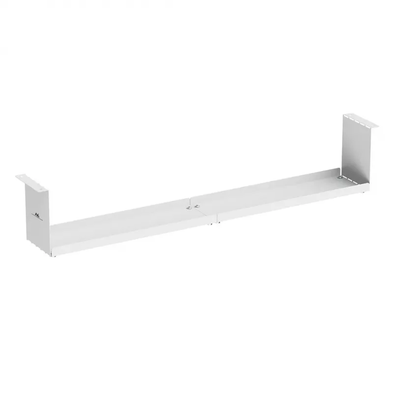 Maclean compacte kabelorganizer onder het bureau, max. belasting 5 kg, wit, MC-107 W