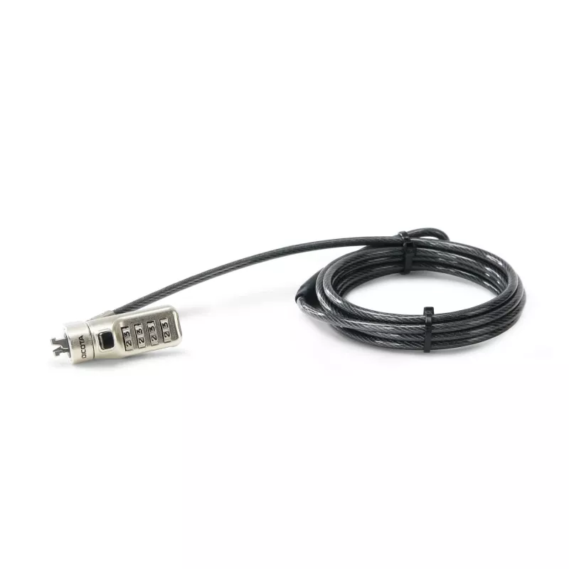 Kabelslot DICOTA D31933 antraciet 2m combinatieslot