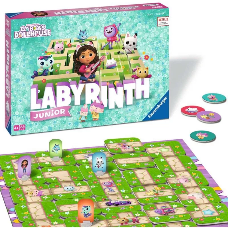 Gabby's Dollhouse Junior Labyrinth, bordspel
