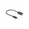 LANBERG AD-UC-UA-04 adapter USB Type-C stekker - USB Type-A bus 15cm zwart