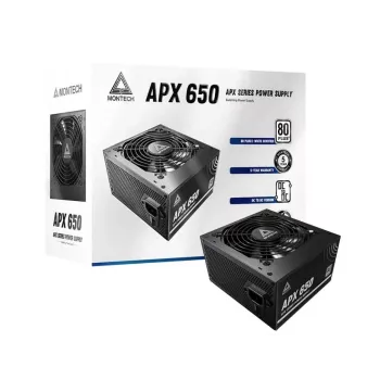 Montech APX650 voeding 650 W 20+4 pin ATX ATX zwart