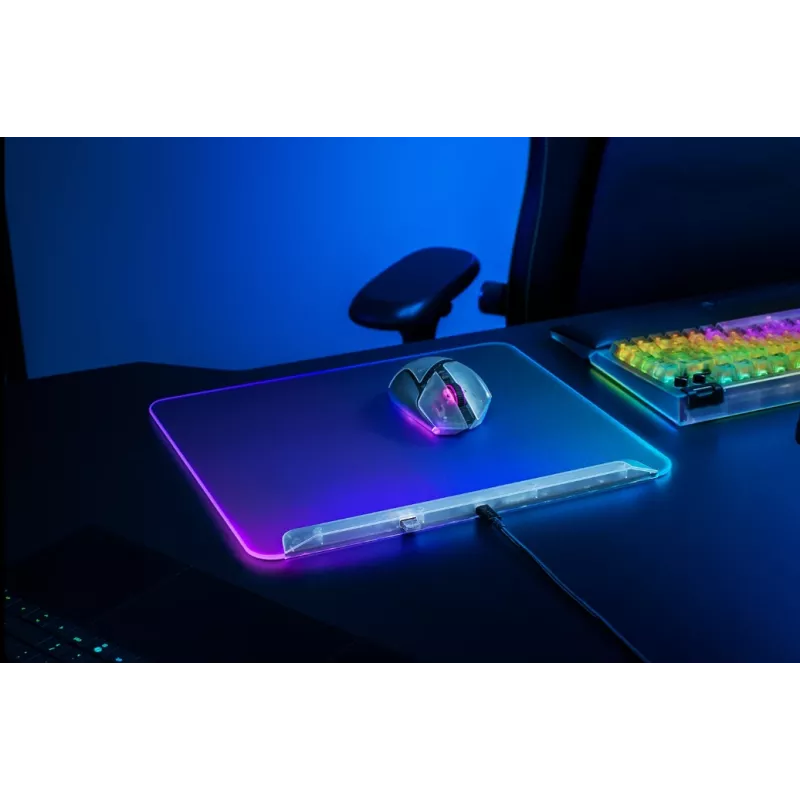 Gaming-muispad Razer Firefly V2 Pro White – RGB-achtergrondverlichting, USB-gevoed, antislipbasis