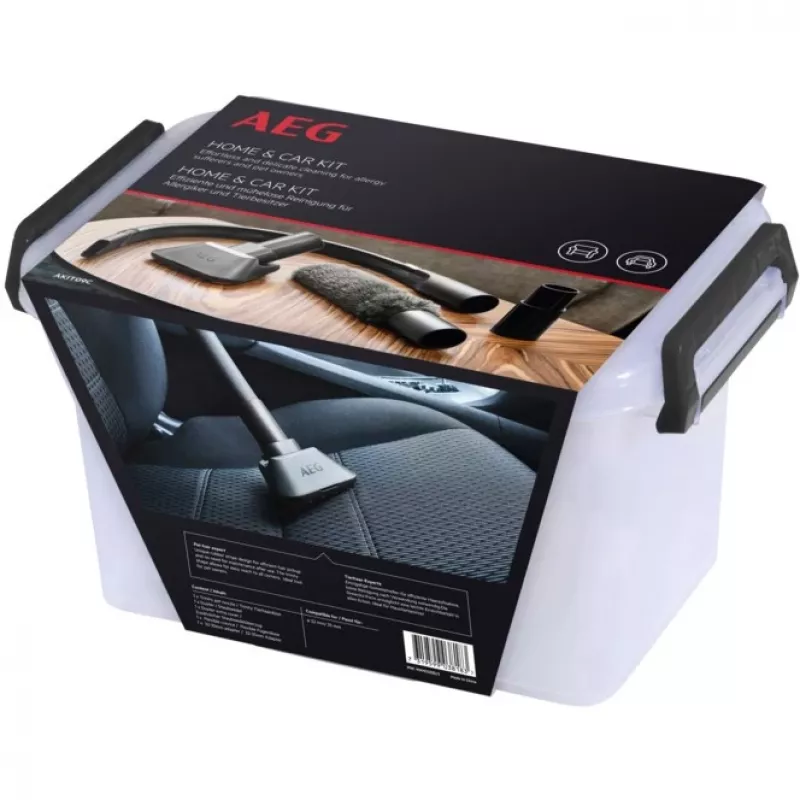 Autoreinigingsset AEG AKIT09C zwart 4 stuks 1 adapter