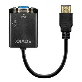 Adapter HDMI-VGA met audio AK-76 Savio SAVAK-76