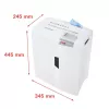 HSM shredstar X6pro papiervernietiger, 2 x 15 mm + apart CD-snijmechanisme