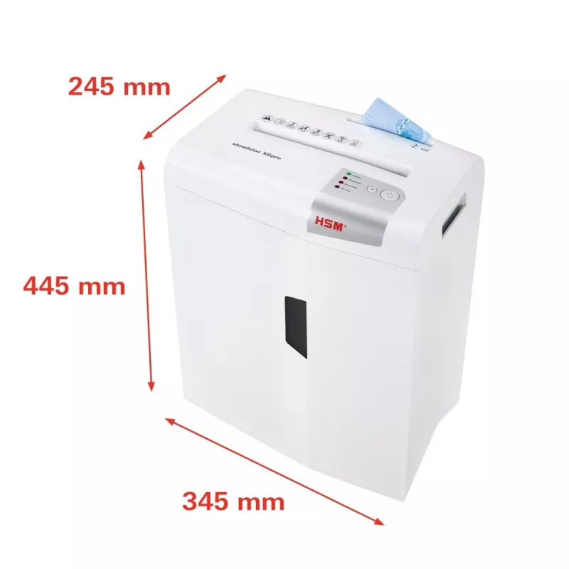 HSM shredstar X6pro papiervernietiger, 2 x 15 mm + apart CD-snijmechanisme