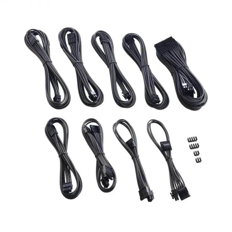 Interne netkabel Cablemod CM-PCSI-FKIT-NKC-R carbon betrouwbare stroomvoorziening