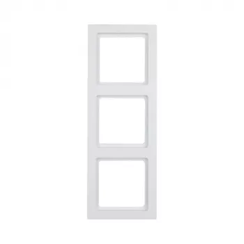 Wandplaat/schakelaarafdekking Berker 10136099, schroefloos design, wit, enkele doos