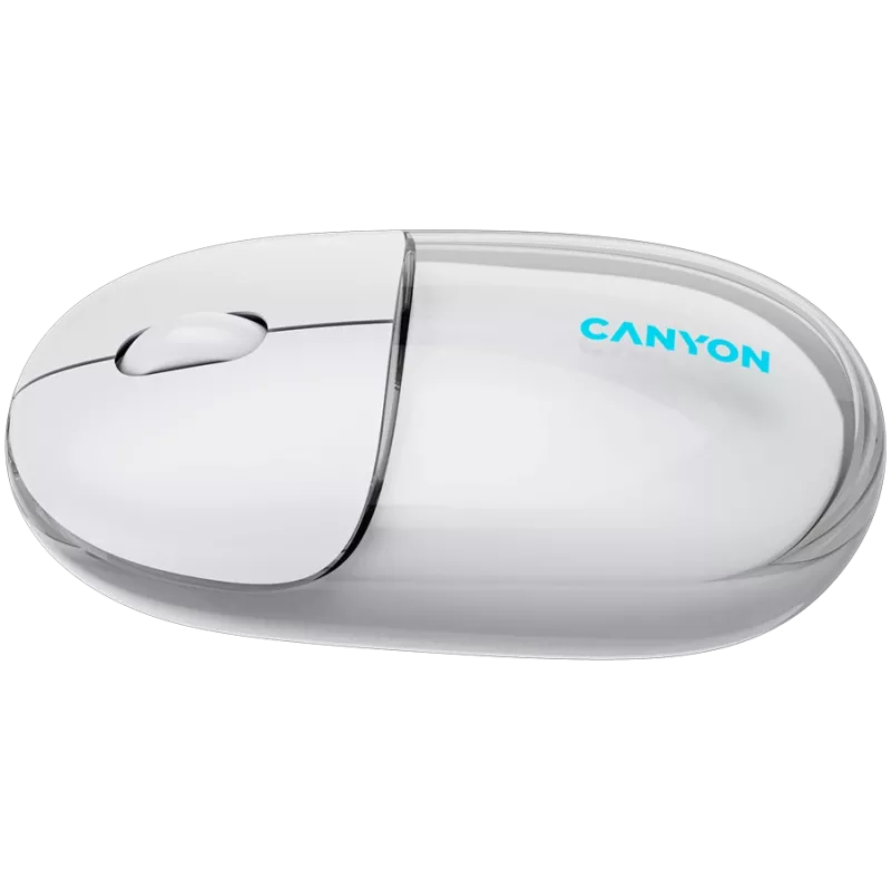 CANYON muis OnClick 24 BT/ draadloos transparant/wit