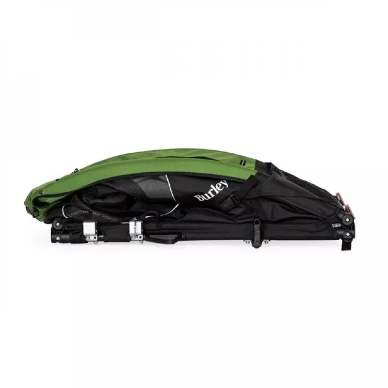 Hondentransportbox BURLEY Tail Wagon BU-947108 — zachte hondentransportbox, zwart/groen