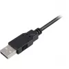 USB 2.0 verlengkabel, USB-A stekker > USB-A bus zwart, 1,0 meter, dubbel afgeschermd