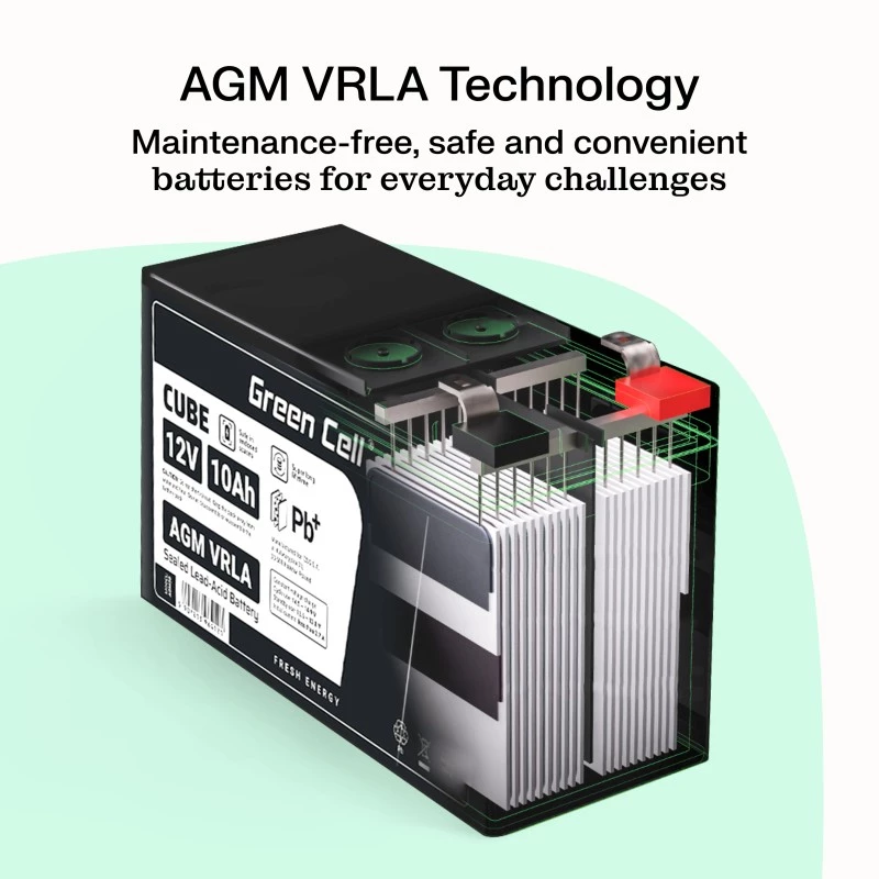 Batterij AGM VRLA 12V 55Ah IP54