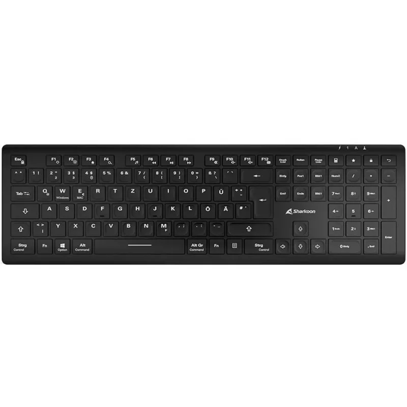 Sharkoon OfficePal K30W zwart DE-layout Rubberdome