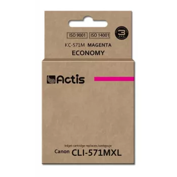 Inktpatroon ACTIS KC-571M compatibel met Canon, magenta, 12 ml, standaardopbrengst, verpakking van 1 stuk