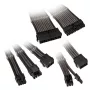 Kabelverlengset Kolink Core Adept – PET-ommanteld, 6-delige set, 20+4-pin, 8-pin, 4+4-pin, 3×6+2-pin (300–350 mm)