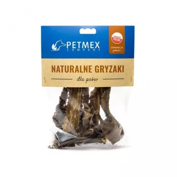 Kauwartikel voor honden PETMEX runderpens 100 g — natuurlijke runderkauwsnack voor volwassen honden, tandverzorging, lactose- en glutenvrij