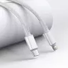 USB-C naar Lightning Baseus High Density gevlochten kabel, 20W, PD, 2m (wit)