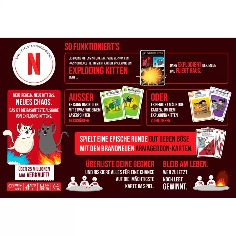 Exploding Kittens - Goed tegen Kwaad, kaartspel