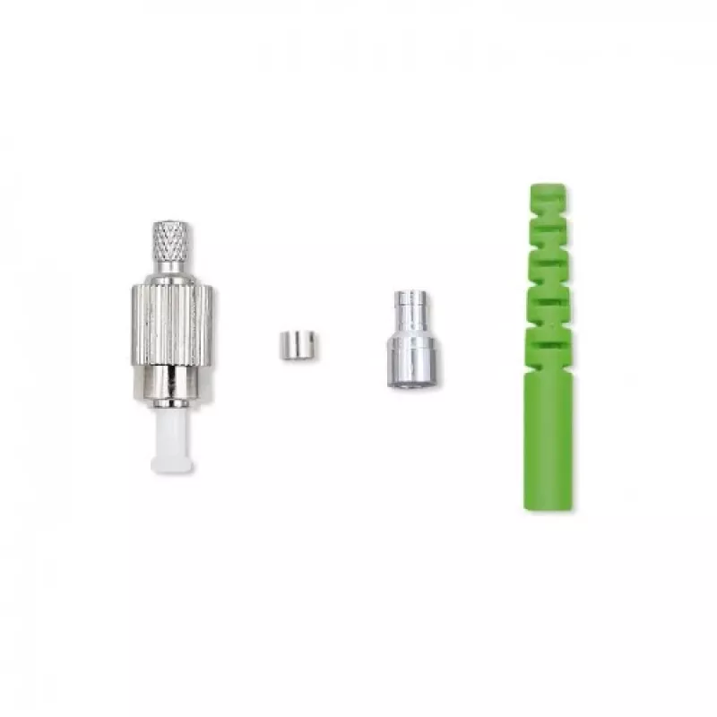 Glasvezelconnector FC/APC Qoltec 54443 singlemode groen zilver geel