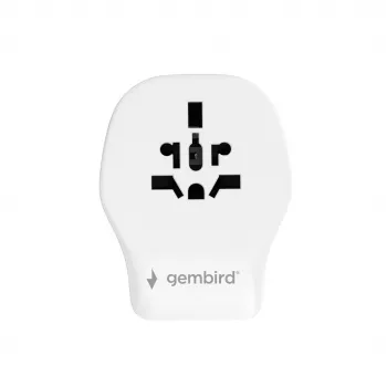 Wand-reisadapter GEMBIRD TPA-1A2C20-02-W 20W — 1xUSB-A + 2xUSB-C, Type-G stekker, 100–250 V, wit