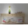 Beper P201UTP116 oplaadbare LED-tafellamp, 1,5 W, aanraakschakelaar, dimbaar, flesadapter van 33 mm, waterbestendig, goudkleurig