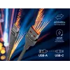 Tracer 47487 USB A - Type C M/M 1m kabel grijs