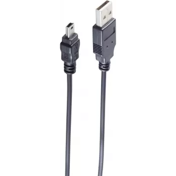 USB-kabel ShiverPeaks BS14-16025 1m USB A Mini-USB B zwart