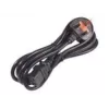 APC AP9895 netsnoer, 16A 200-240V, C19 naar UK-stekker BS 1363A, 2,44 m, zwart