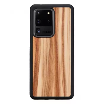 Telefoonhoesje Man and Wood voor Samsung Galaxy S20 Ultra — cappuccino zwart