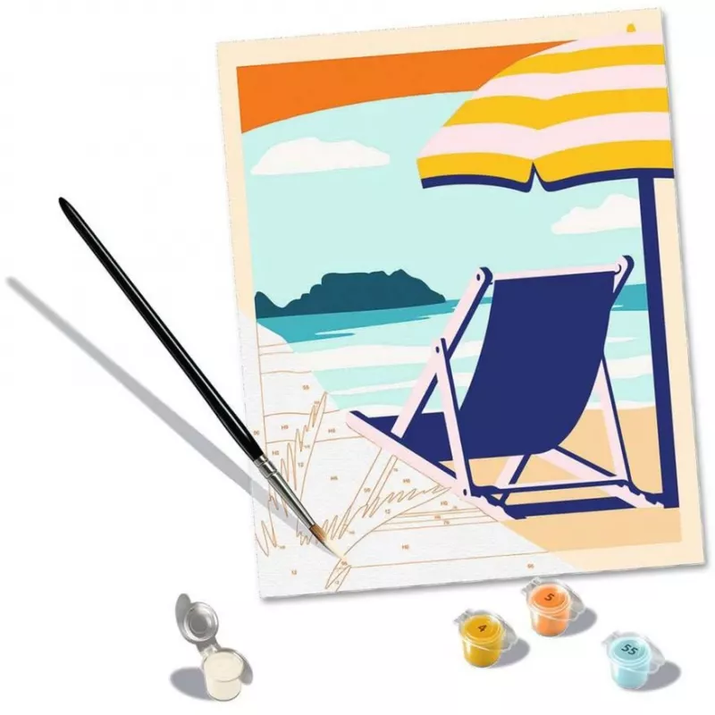 Kleurset Ravensburger CreArt – Relax at the Beach (23897) kunstset