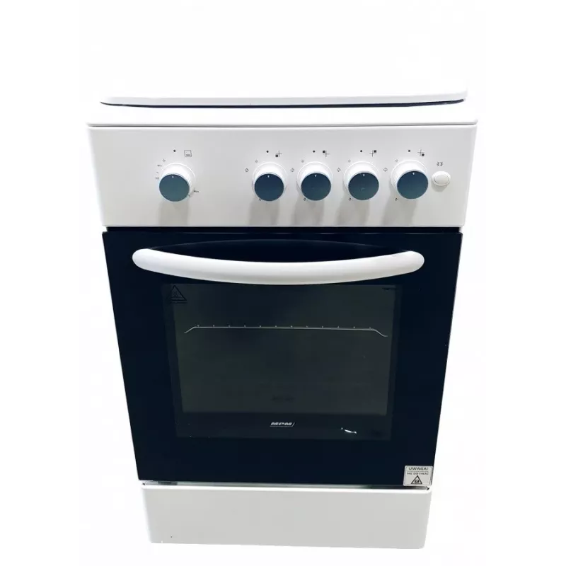 Gasfornuis MPM MPM-54-KGF-21, 4-pits kookplaat, 60 cm, gas, wit, energie-efficiëntieklasse A
