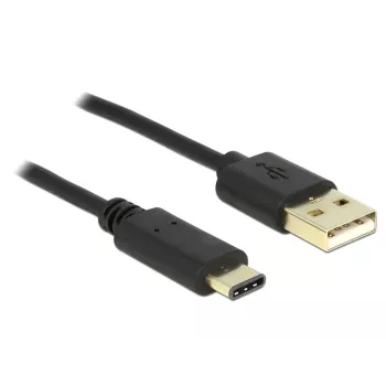 USB-kabel DeLOCK 2m USB2.0-A/USB2.0-C zwart