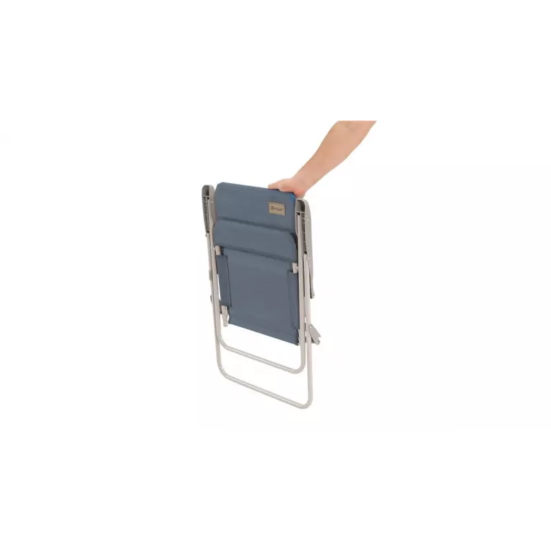 Campingstoel Outwell Blackpool Ocean Blue — 2-pootsvouwstoel, max. belasting 120 kg, 3,3 kg, 55 cm breed